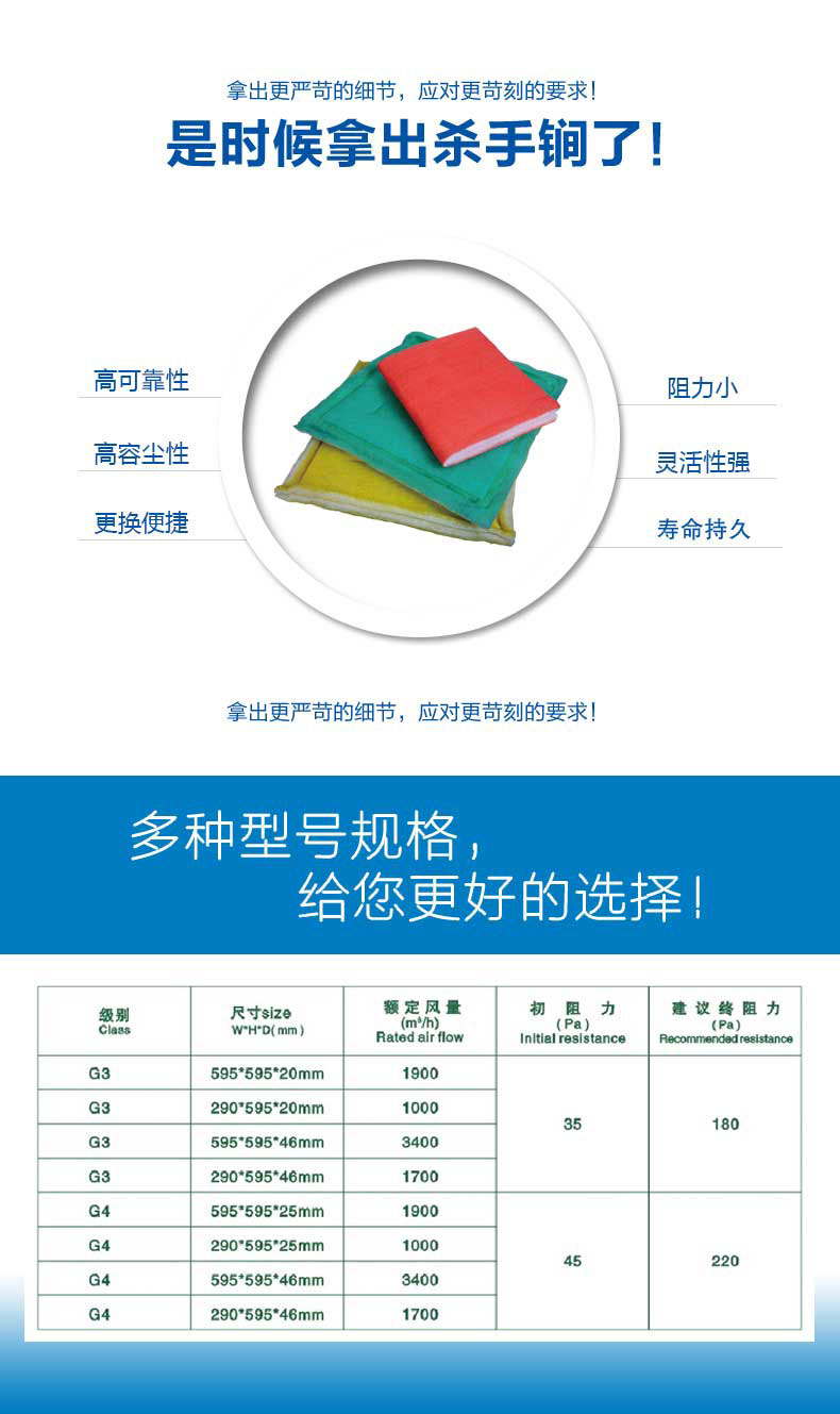 捷霖鐵絲過濾板擁有高可靠性、高容塵性、更換便捷、阻力小，壽命長等產(chǎn)品特色
